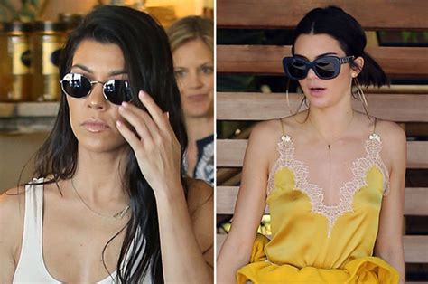 kourtney kardashian nipple|Kourtney Kardashian flashes nipple covers with Kendall Jenner